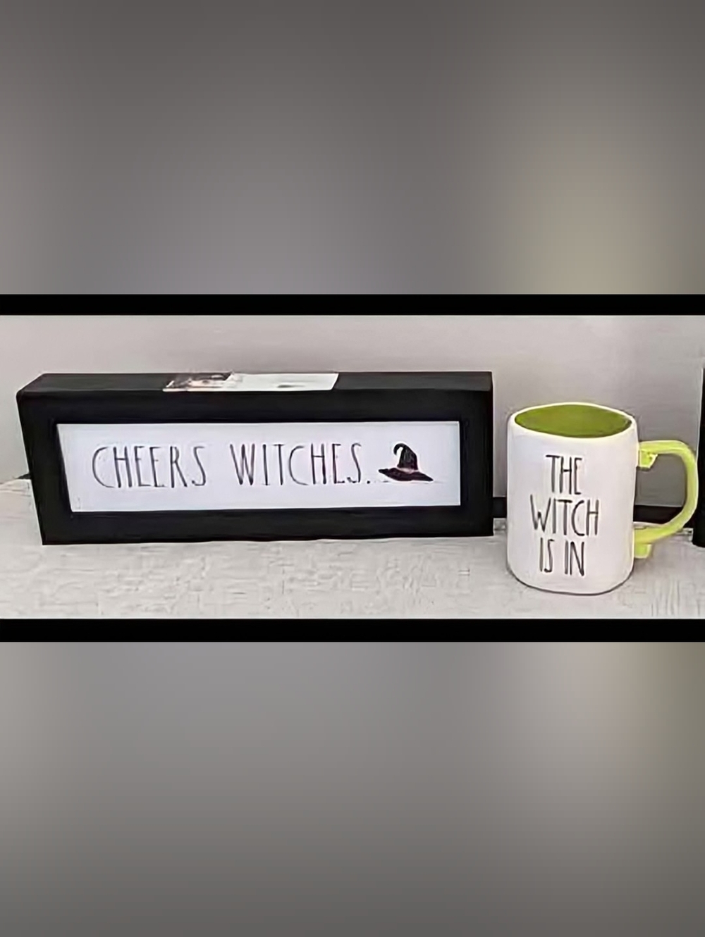 Rae Dunn CHEERS WITCHES Sign